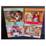 Four Barbie Storybook Doll Sets