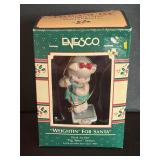Enesco Treasury of Christmas Ornaments including Heavenly Holiday, Bubble Trouble, Clara, Santa