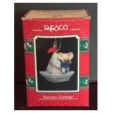 Enesco Treasury of Christmas Ornaments including Heavenly Holiday, Bubble Trouble, Clara, Santa