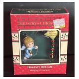 Enesco Treasury of Christmas Ornaments including Heavenly Holiday, Bubble Trouble, Clara, Santa
