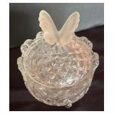 Vintage Hofbauer Crystal Bohemian Candy Dish