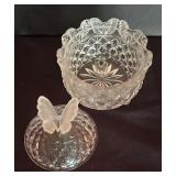 Vintage Hofbauer Crystal Bohemian Candy Dish