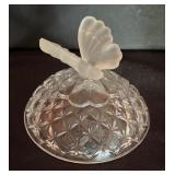 Vintage Hofbauer Crystal Bohemian Candy Dish