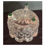 Vintage Hofbauer Crystal Bohemian Candy Dish