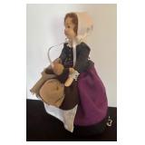 "Sarah Morton" Silhouette  Spindle Collection Doll from Silhouette Farm Made and Signed by Mary C. Michaud