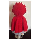 Simply Adorable 11" Doll with Dress and Knit Red Cape