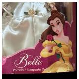 New Disney Princess Belle Porcelain Keepsake Doll