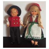 Two Norwegian Bunad Dolls
