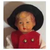 Two Norwegian Bunad Dolls