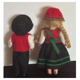 Two Norwegian Bunad Dolls