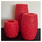 Trio of Pretty Flameless Candles