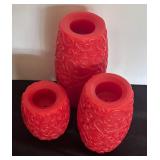 Trio of Pretty Flameless Candles