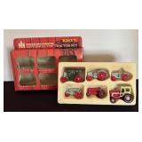 Ertl International Harvester Historical Toy Tractor Set with Tractors from 1910-1975