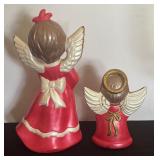 Vintage Ceramic Christmas Angel Decor