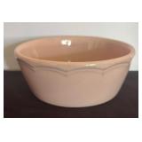 Vintage Hall Pink Pottery Art Deco Serving Bowl