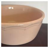 Vintage Hall Pink Pottery Art Deco Serving Bowl