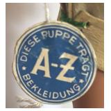 Vintage Diese Puppe Tragt A-Z Bekleidung Doll