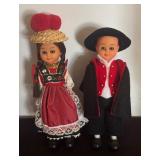 Black Forest Folk Costumed Dolls