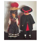 Black Forest Folk Costumed Dolls