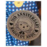 Commemorative Set of Raggedy Ann and Andy dolls 75th/80th Anniversary Edition by Hasbro