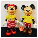 Vintage Mickey and Minnie Mouse Figures,Walt Disney Productions