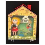 Vintage 1967 Whitman PeePul Pals Goldilocks Play-set Doll House Story Book