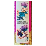 Vintage 1980s Kenner Strawberry Shortcake Purple Pieman doll with His pet Berry Bird, New in Package