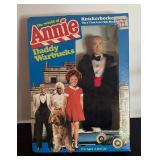 The World of Annie Dolls including Annie, Daddy Warbucks, Miss Hannigan, Punjab and Molly