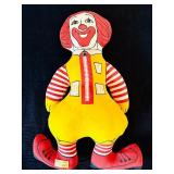 Vintage Ronald McDonald Plush Doll / Stuffed Toy