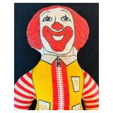 Vintage Ronald McDonald Plush Doll / Stuffed Toy