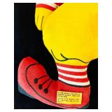 Vintage Ronald McDonald Plush Doll / Stuffed Toy