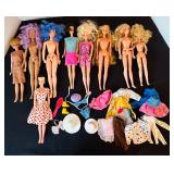 Vintage Barbie and Fashion Dolls Collection with Clothing Accessories