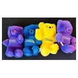 Seven Crayola Color Collectible Bears Vintage 1986 by Great International, Inc.