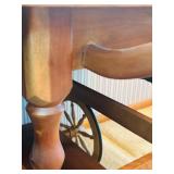 Beautiful Vintage Hand Made Drop Leaf Tea Cart by Vern Strand