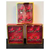 Twelve Beautiful Lenox Cardinal Napkin Rings