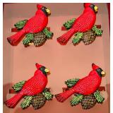 Twelve Beautiful Lenox Cardinal Napkin Rings