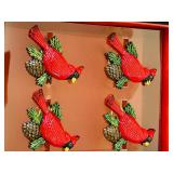 Twelve Beautiful Lenox Cardinal Napkin Rings