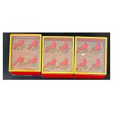 Twelve Beautiful Lenox Cardinal Napkin Rings