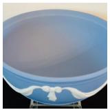 Wedgwood Jasperware Festivity Bowl Light Blue White Swags Serving