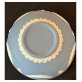 Wedgwood Jasperware Festivity Bowl Light Blue White Swags Serving