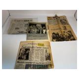 Vintage News Papers Dating Back to 1972 Vintage News Papers Dating Back to 1972