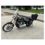 2003 Harley Davidson Soft Tail Standard Anniversary Edition with Lift, Helmets, Saddle Bags & Cover 2003 Harley Davidson Soft Tail Standard Anniversary Edition with Lift, Helmets, Saddle Bags & Cover