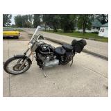 2003 Harley Davidson Soft Tail Standard Anniversary Edition with Lift, Helmets, Saddle Bags & Cover 2003 Harley Davidson Soft Tail Standard Anniversary Edition with Lift, Helmets, Saddle Bags & Cover
