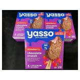 Yasso Strawberry Chocolate Crunch Greek Yogurt Bars - 3 Packs of 4 Bars Yasso Strawberry Chocolate Crunch Greek Yogurt Bars - 3 Packs of 4 Bars