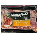 Smithfield Bacon - Thick Cut, Naturally Hickory Smoked, 40 oz Package Smithfield Bacon - Thick Cut, Naturally Hickory Smoked, 40 oz Package