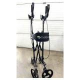 MSRP $1000 Helavo H1060 Premium All Terrain Upright Walker Tall Standing Collapsible Rollator - Like New Condition!