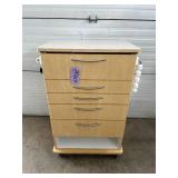 MSRP $1600 Clinton Industries Mobile Sliding Top 3 Drawer Medical Treatment & Supply Cart With Locking Wheels - Like New Condition!