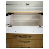MSRP $1600 Clinton Industries Mobile Sliding Top 3 Drawer Medical Treatment & Supply Cart With Locking Wheels - Like New Condition!