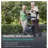 MSRP $1000 Helavo H1060 Premium All Terrain Upright Walker Tall Standing Collapsible Rollator - Like New Condition!