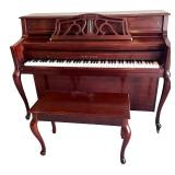 Young Chang Upright Piano with Bench - Mahogany Finish